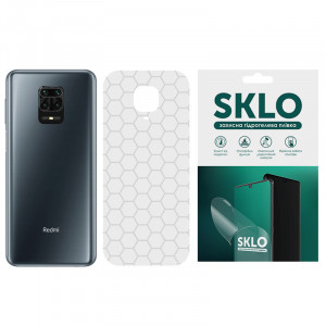 Захисна плівка SKLO Back (на задню панель) Transp. для Xiaomi Poco X3 NFC / Poco X3 Pro Прозорий / Соты